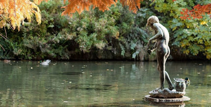 Parks and gardens abound on Margaret Island, Budapest